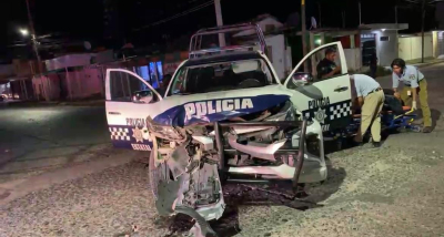 Se impactan patrullas de la policía estatal y municipal en Poza Rica