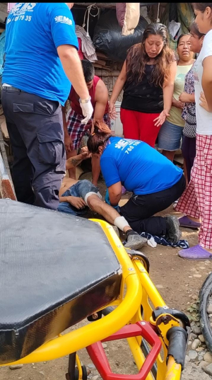 Herido con arma blanca, le dan dos puñaladas