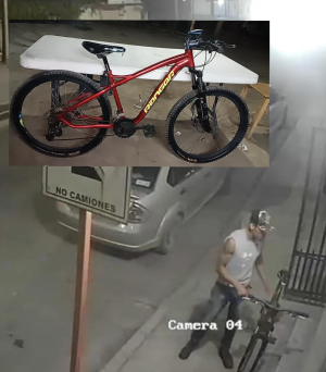 Roban bicicleta en bulevar al Ídolo