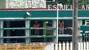 Por obra de rehabilitación regresan a clases virtuales en escuela de Poza Rica