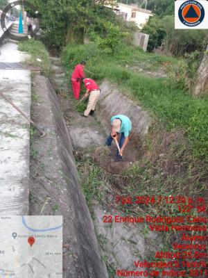 Continuidad en la limpieza de canales para prevenir encharcamientos