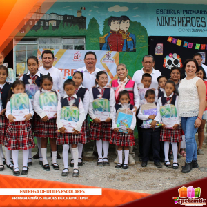 CONTINÚA LA ENTREGA DE ÚTILES ESCOLARES EN PRIMARIA NIÑOS HÉROES